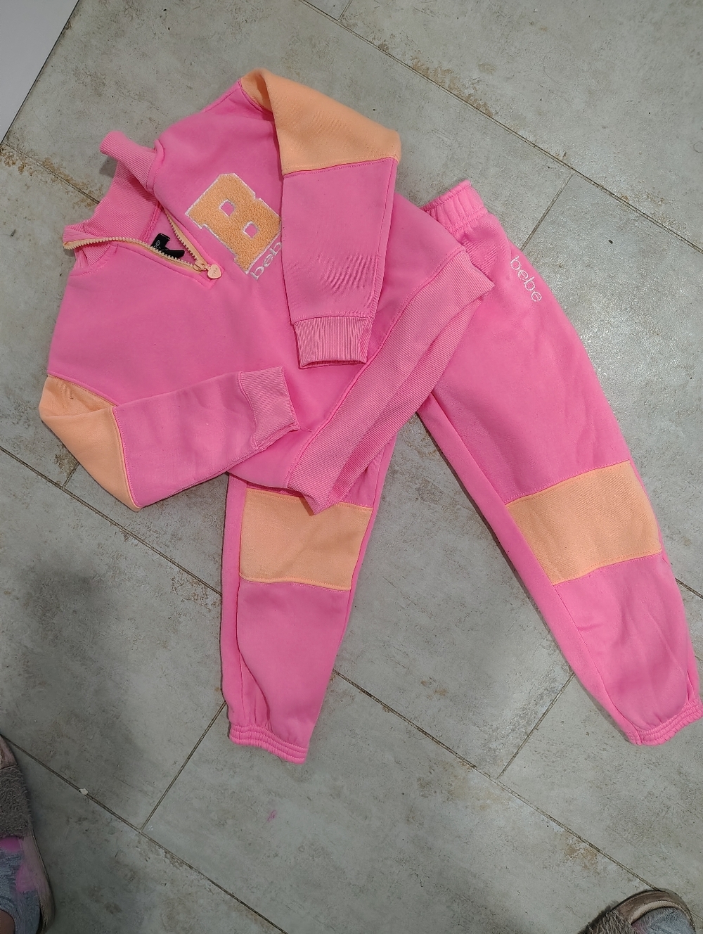 Bebe Pink Jogging Suit